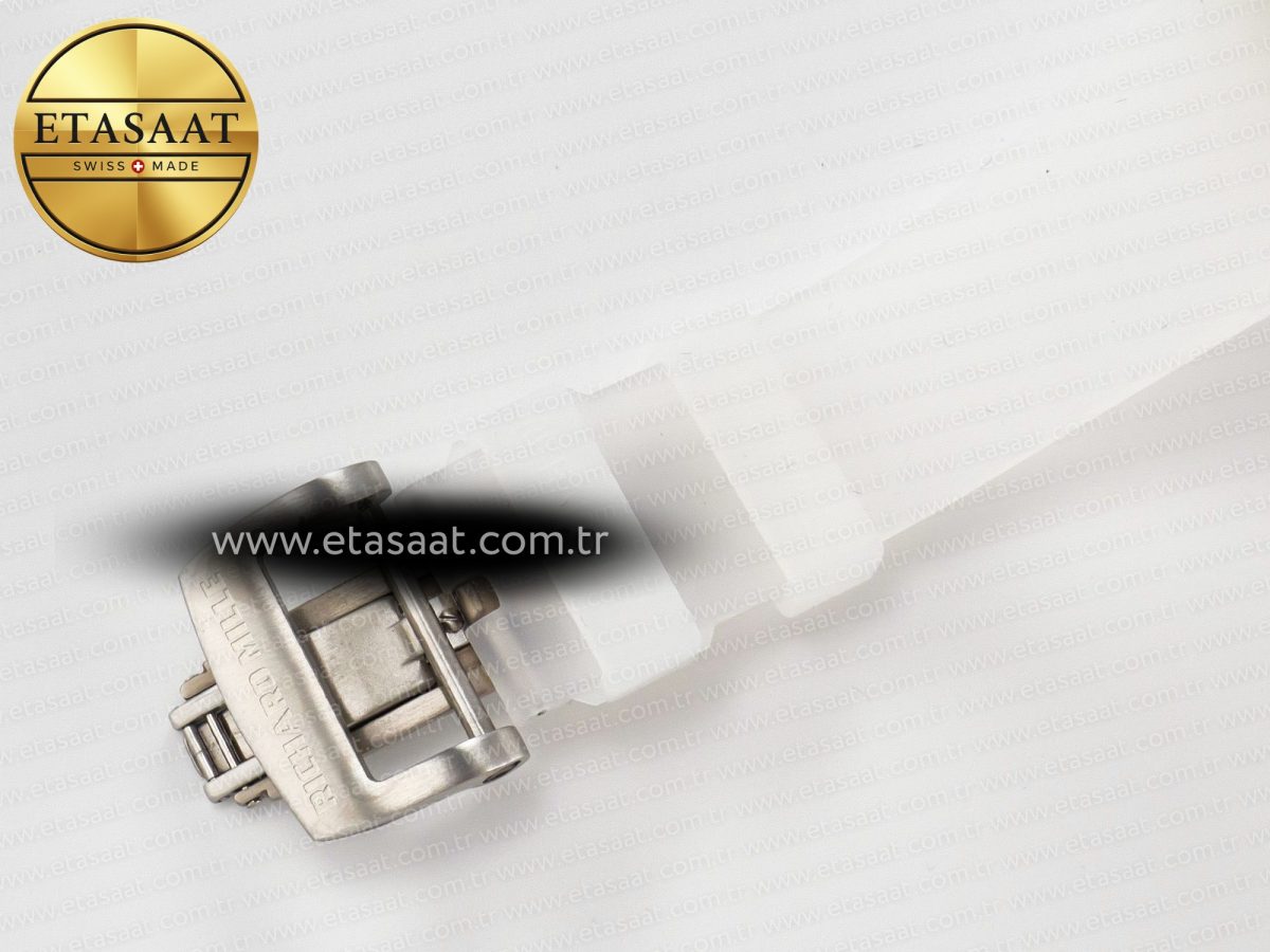 RM27-03 White Transparent Tourbillon MSF Best Edition Skull Dial on White Rubber Strap - Görsel 22