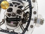 RM52-01 White Transparent Tourbillon MSF Best Edition Skull Dial on White Rubber Strap - Görsel 11