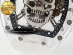 RM52-01 White Transparent Tourbillon MSF Best Edition Skull Dial on White Rubber Strap - Görsel 12