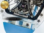 RM53-02 Transparent Tourbillon RMF Best Edition Skeleton Dial on Blue Rubber Strap - Görsel 12