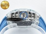 RM53-02 Transparent Tourbillon RMF Best Edition Skeleton Dial on Blue Rubber Strap - Görsel 14