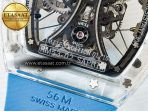 RM53-02 Transparent Tourbillon RMF Best Edition Skeleton Dial on Blue Rubber Strap - Görsel 19