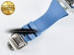 RM53-02 Transparent Tourbillon RMF Best Edition Skeleton Dial on Blue Rubber Strap - Görsel 21