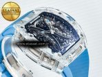 RM53-02 Transparent Tourbillon RMF Best Edition Skeleton Dial on Blue Rubber Strap - Görsel 7