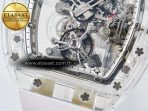 RM56-01 Transparent Tourbillon RMF Best Edition Skeleton Dial on White Rubber Strap - Görsel 11