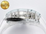 RM56-01 Transparent Tourbillon RMF Best Edition Skeleton Dial on White Rubber Strap - Görsel 14