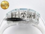 RM56-01 Transparent Tourbillon RMF Best Edition Skeleton Dial on White Rubber Strap - Görsel 15