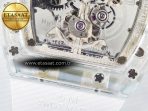 RM56-01 Transparent Tourbillon RMF Best Edition Skeleton Dial on White Rubber Strap - Görsel 20