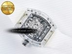 RM56-02 Transparent Tourbillon RMF Best Edition Skeleton White Dial on Transparent Rubber Strap - Görsel 16