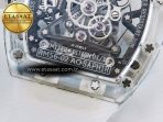 RM56-02 Transparent Tourbillon RMF Best Edition Skeleton White Dial on Transparent Rubber Strap - Görsel 18
