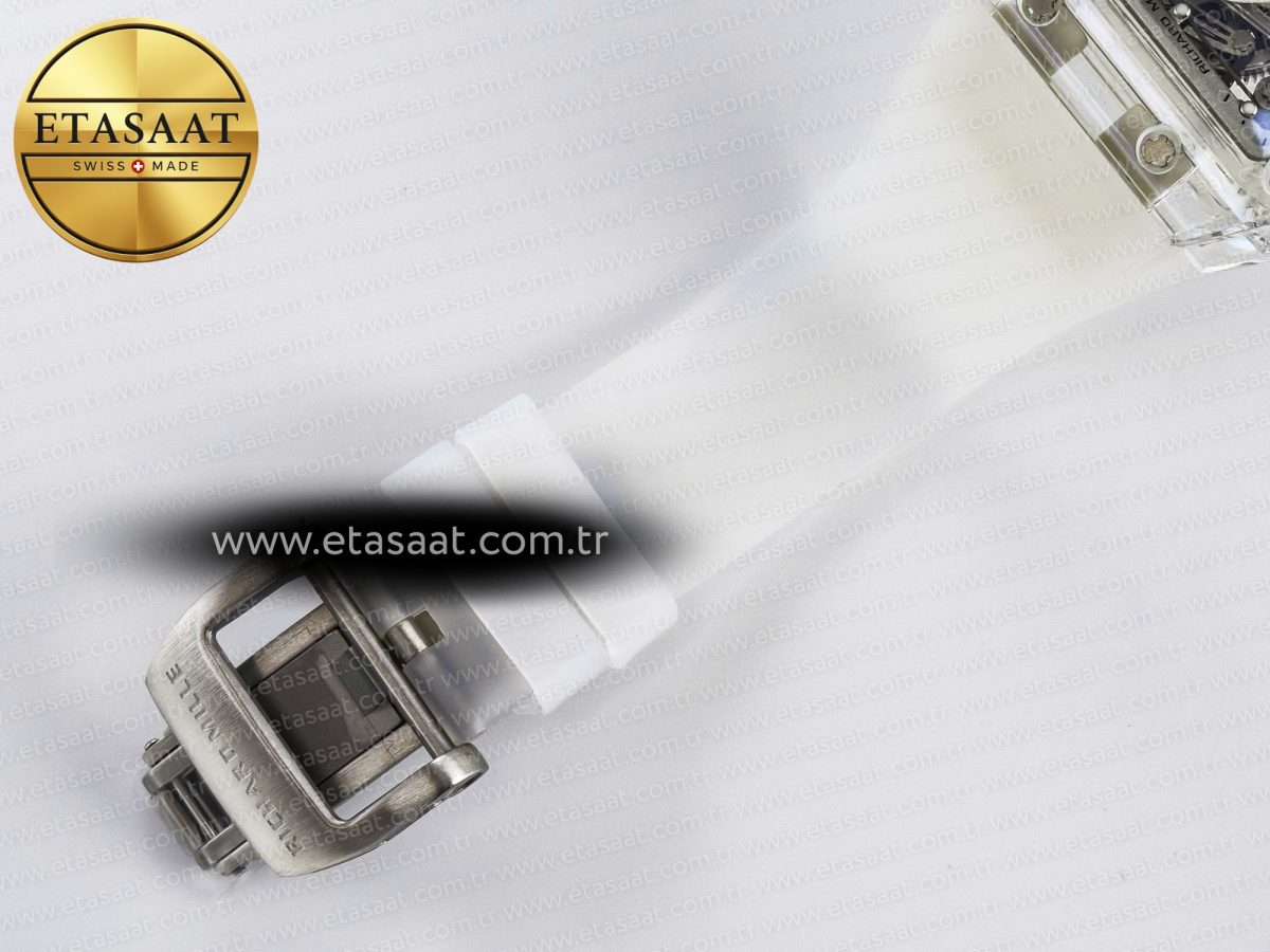 RM56-02 Transparent Tourbillon RMF Best Edition Skeleton White Dial on Transparent Rubber Strap - Görsel 22