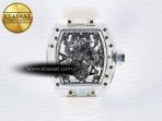 RM56-02 Transparent Tourbillon RMF Best Edition Skeleton White Dial on Transparent Rubber Strap - Görsel 3