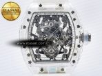 RM56-02 Transparent Tourbillon RMF Best Edition Skeleton White Dial on Transparent Rubber Strap - Görsel 4