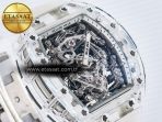 RM56-02 Transparent Tourbillon RMF Best Edition Skeleton White Dial on Transparent Rubber Strap - Görsel 5