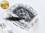 RM56-02 Transparent Tourbillon RMF Best Edition Skeleton White Dial on Transparent Rubber Strap - Görsel 7