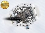 RM56-02 Transparent Tourbillon RMF Best Edition Skeleton White Dial on Transparent Rubber Strap - Görsel 8