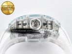 Mille RM56-02 Transparent Tourbillon White Rubber Strap - Görsel 14