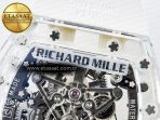 Mille RM56-02 Transparent Tourbillon White Rubber Strap - Görsel 17