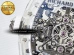 Mille RM56-02 Transparent Tourbillon White Rubber Strap - Görsel 18