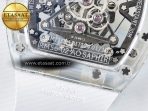 Mille RM56-02 Transparent Tourbillon White Rubber Strap - Görsel 19