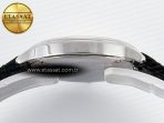 Ronde De Cartier 29mm DRF 1:1 Best Edition Sandblasted Silver-Plated White Dial on Black Leather Strap Ronda Quartz - Görsel 12
