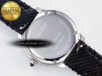 Ronde De Cartier 29mm DRF 1:1 Best Edition Sandblasted Silver-Plated White Dial on Black Leather Strap Ronda Quartz - Görsel 15
