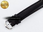 Ronde De Cartier 29mm DRF 1:1 Best Edition Sandblasted Silver-Plated White Dial on Black Leather Strap Ronda Quartz - Görsel 17