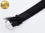 Ronde De Cartier 29mm DRF 1:1 Best Edition Sandblasted Silver-Plated White Dial on Black Leather Strap Ronda Quartz - Görsel 18