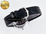 Ronde De Cartier 36mm DRF 1:1 Best Edition Sandblasted Silver-Plated White Dial on Black Leather Strap Ronda Quartz - Görsel 14