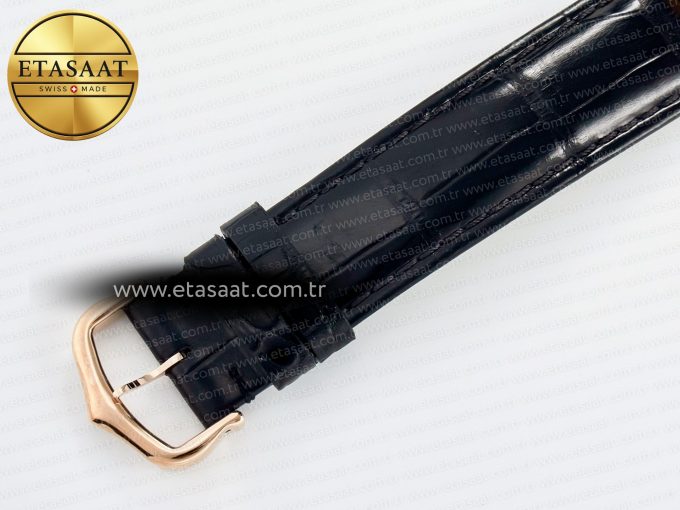 Ronde De Cartier 36mm RG DRF 1:1 Best Edition Sandblasted Silver-Plated White Dial on Black Leather Strap Ronda Quartz - Görsel 17