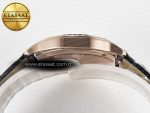 Ronde Louis Cartier 29mm RG DRF 1:1 Best Edition Sandblasted Beige Dial Diamonds Bezel on Blue Leather Strap Ronda Quartz - Görsel 14