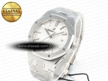 Royal Oak 34mm SS ZF 1:1 Best Edition White Textured Dial on SS Bracelet A5800