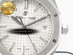Royal Oak 34mm SS ZF 1:1 Best Edition White Textured Dial on SS Bracelet A5800 - Görsel 11