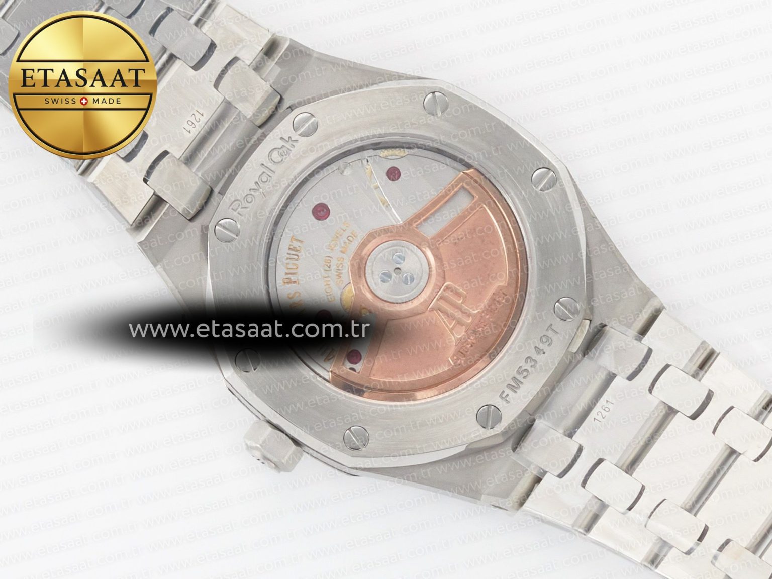 Royal Oak 34mm SS ZF 1:1 Best Edition White Textured Dial on SS Bracelet A5800 - Görsel 16