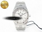 Royal Oak 34mm SS ZF 1:1 Best Edition White Textured Dial on SS Bracelet A5800 - Görsel 3