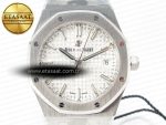 Royal Oak 34mm SS ZF 1:1 Best Edition White Textured Dial on SS Bracelet A5800 - Görsel 4