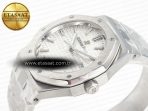 Royal Oak 34mm SS ZF 1:1 Best Edition White Textured Dial on SS Bracelet A5800 - Görsel 6