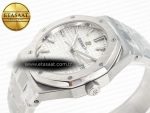 Royal Oak 34mm SS ZF 1:1 Best Edition White Textured Dial on SS Bracelet A5800 - Görsel 6
