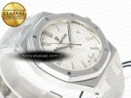 Royal Oak 34mm SS ZF 1:1 Best Edition White Textured Dial on SS Bracelet A5800 - Görsel 7