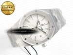 Royal Oak 34mm SS ZF 1:1 Best Edition White Textured Dial on SS Bracelet A5800 - Görsel 8