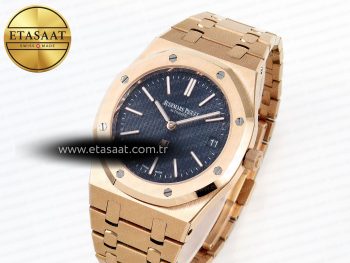 Royal Oak 39mm 15202 RG IPF 1:1 Best Edition Blue Textured Dial on RG Bracelet A2121