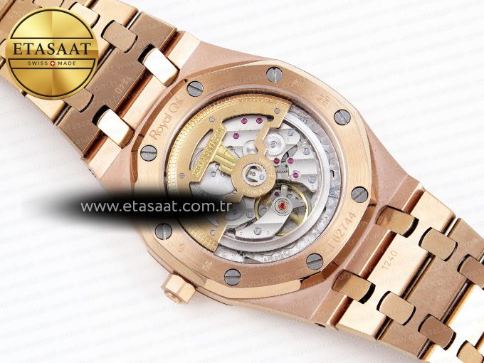 Royal Oak 39mm 15202 RG IPF 1:1 Best Edition Blue Textured Dial on RG Bracelet A2121 - Görsel 17
