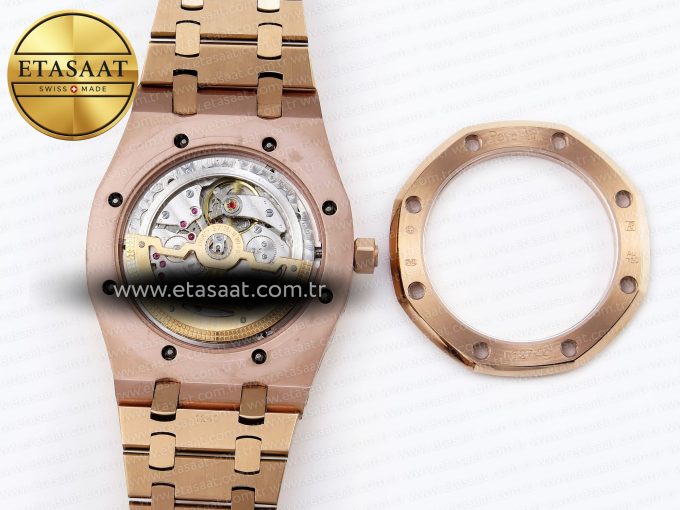 Royal Oak 39mm 15202 RG IPF 1:1 Best Edition Blue Textured Dial on RG Bracelet A2121 - Görsel 18