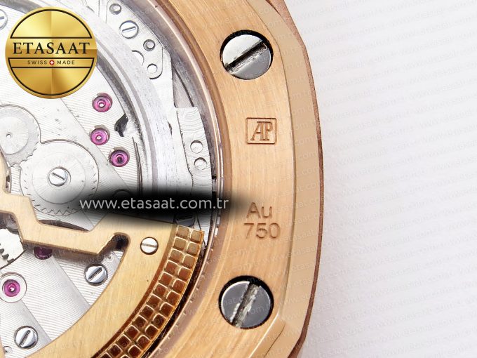 Royal Oak 39mm 15202 RG IPF 1:1 Best Edition Blue Textured Dial on RG Bracelet A2121 - Görsel 25