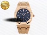 Royal Oak 39mm 15202 RG IPF 1:1 Best Edition Blue Textured Dial on RG Bracelet A2121 - Görsel 3