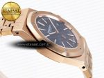 Royal Oak 39mm 15202 RG IPF 1:1 Best Edition Blue Textured Dial on RG Bracelet A2121 - Görsel 9