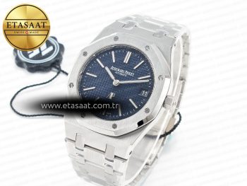 Royal Oak 39mm 15202 SS ZF 1:1 Best Edition Blue Textured Dial on SS Bracelet A2121 V2