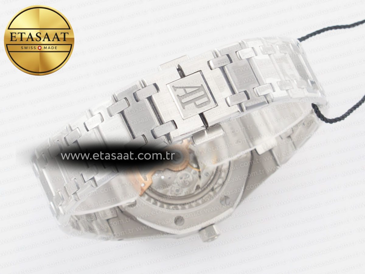 Royal Oak 39mm 15202 SS ZF 1:1 Best Edition Blue Textured Dial on SS Bracelet A2121 V2 - Görsel 16