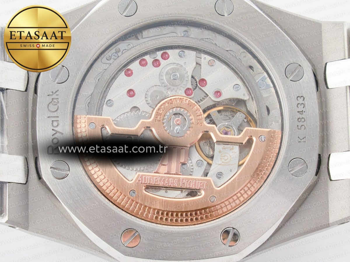 Royal Oak 39mm 15202 SS ZF 1:1 Best Edition Blue Textured Dial on SS Bracelet A2121 V2 - Görsel 18