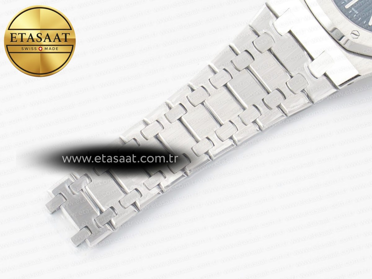Royal Oak 39mm 15202 SS ZF 1:1 Best Edition Blue Textured Dial on SS Bracelet A2121 V2 - Görsel 22